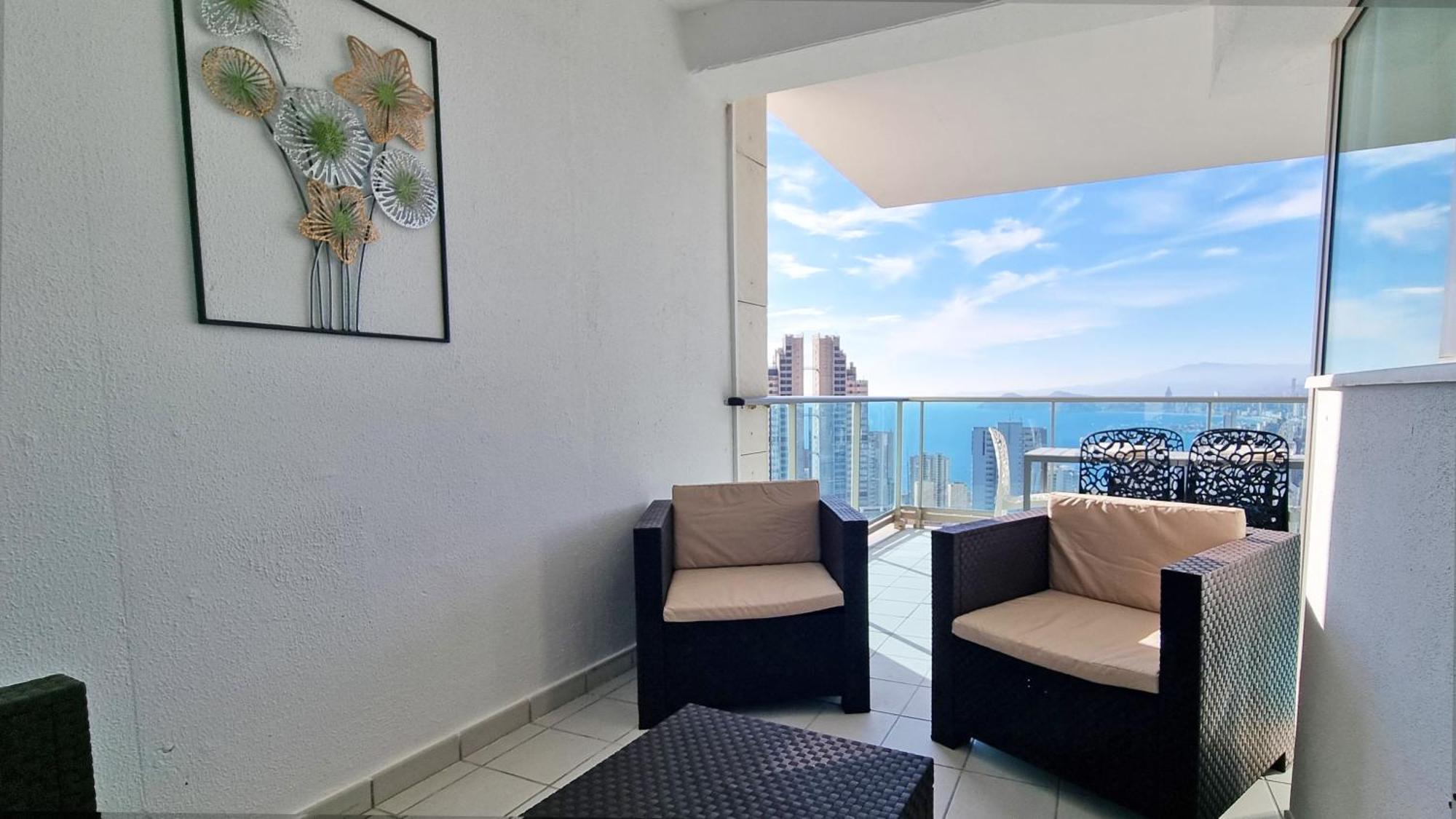 ベニドルムSkyline 18 Terraza Privada Con Impresionantes Vistas Al Marアパートメント エクステリア 写真
