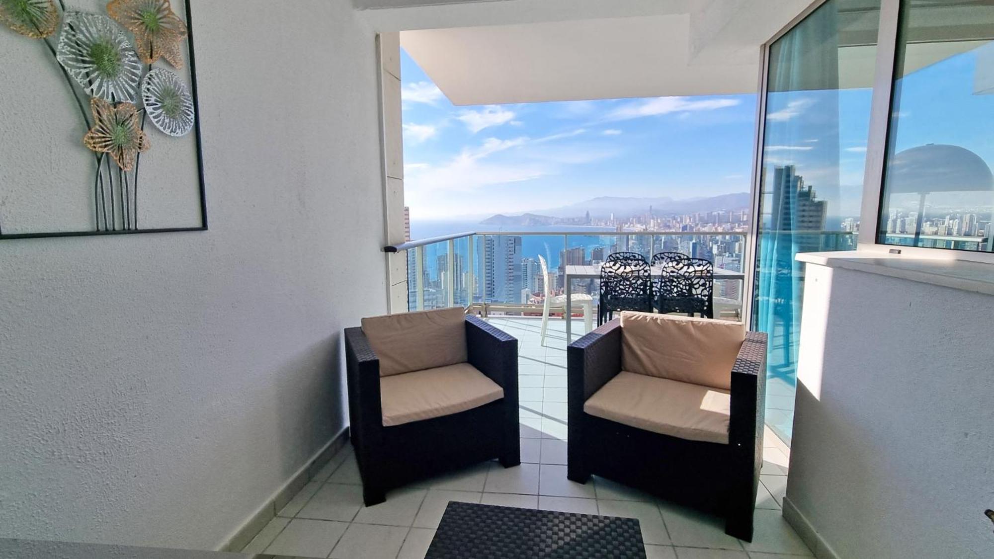 ベニドルムSkyline 18 Terraza Privada Con Impresionantes Vistas Al Marアパートメント エクステリア 写真